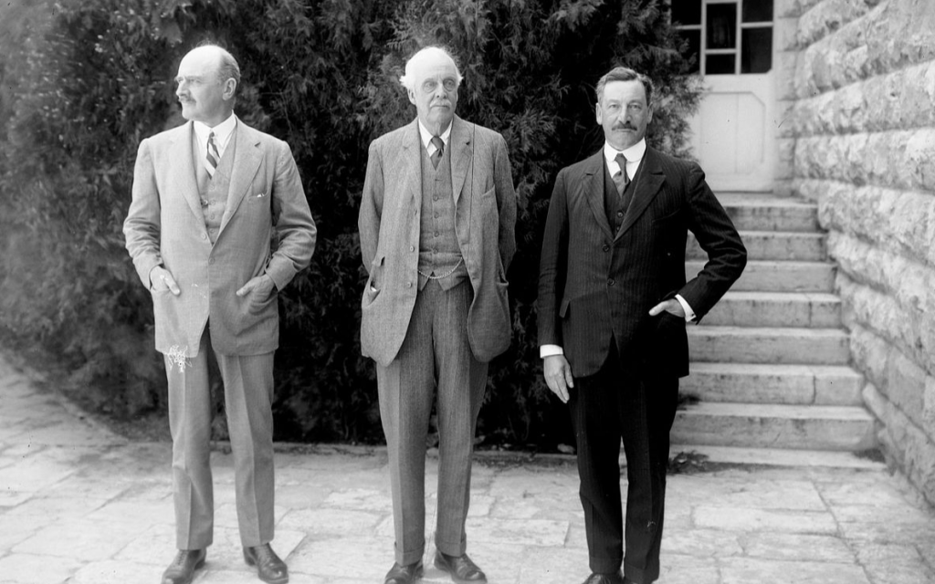 Arthur Balfour, Edmund Allenby, Herbert Samuel