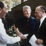 Andwar Sadat, Jimmy Carter, and Menachim Begin