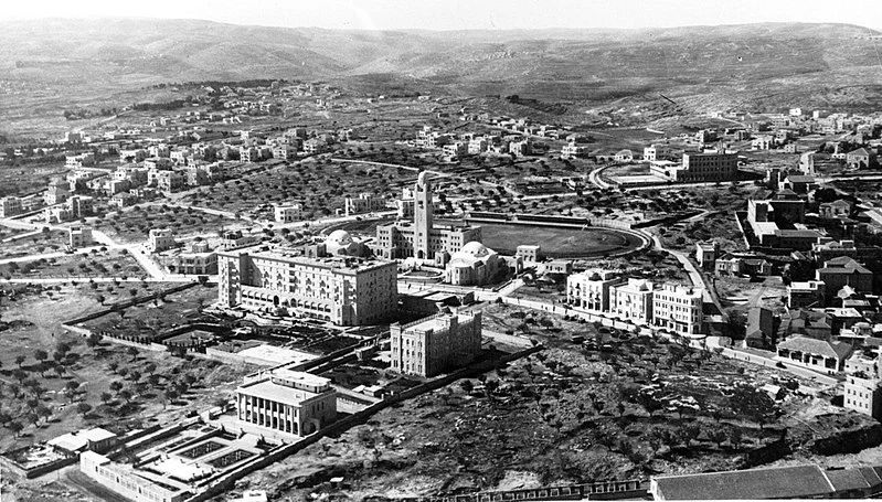 Aerial view of Jerusalem, 1940s