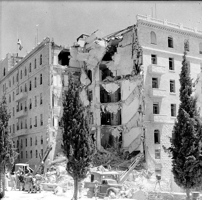 Aftermath of King David Hotel Bombing