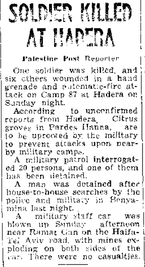 A newspaper clipping