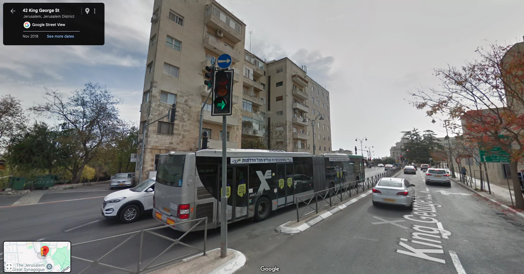 Former location of the Goldschmidt House destroyed by Zionist militants Irgun.