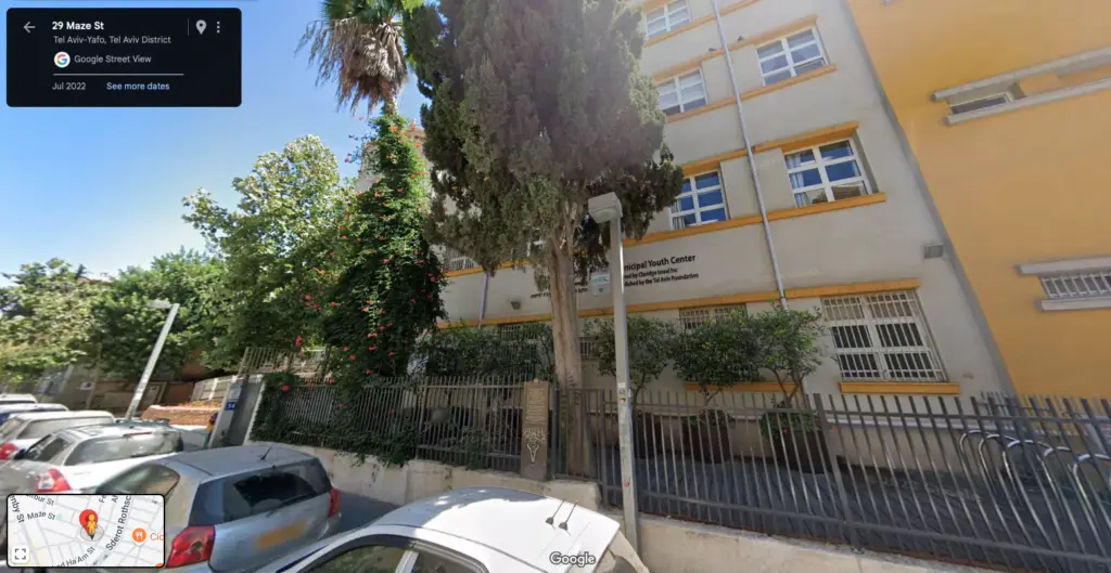 Formerly the Balfour High School (34 Maze St, Tel Aviv-Jaffa). The school was used as a training centre for militants. A secret arms cache was also located on the school premises. 