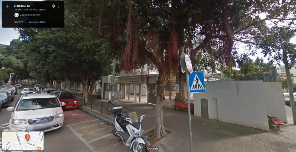 The Balfour School (12 Balfour St, Tel Aviv-Jaffa) was designated 'Training Center 3' by the Haganah. It was used to train militants in light weapons, fieldcraft, topography, and signals.