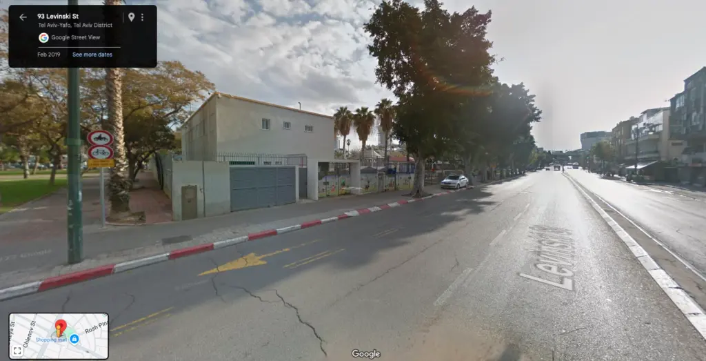 This nursery school (95 Levinski St, Tel Aviv-Jaffa) was nicknamed 'Training Site 9' by the Haganah and used as a training ground for weaponry and explosives. It also housed a secret arms cache. A bomb shelter has been built right next to the school.
