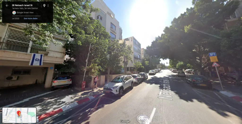 The former site of Netzach Israel School (Netsach Israel St 26, Tel Aviv-Jaffa). The school was used as a training centre for Haganah militants, who received training in weapons, fieldcraft, first aid, and signals.